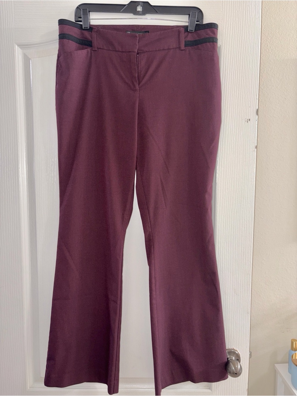 New York & Company Plum Bootcut Dress Pants